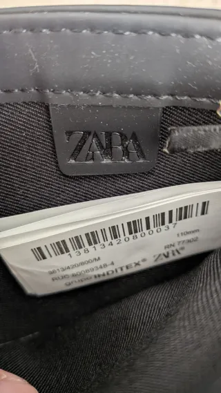 Cartera de Hombre Zara Negra Nueva