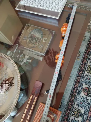 Collar ámbar y negro