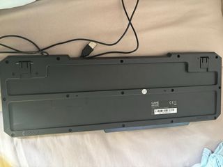 Teclado Gaming USB Negro y Rojo