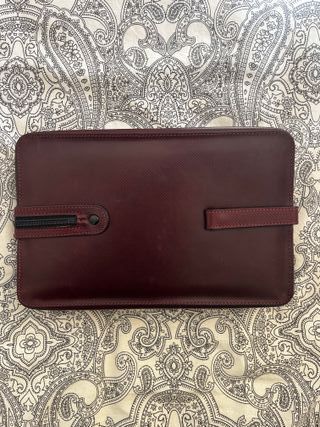 Neceser Bottega Veneta Cuero Rojo Vintage