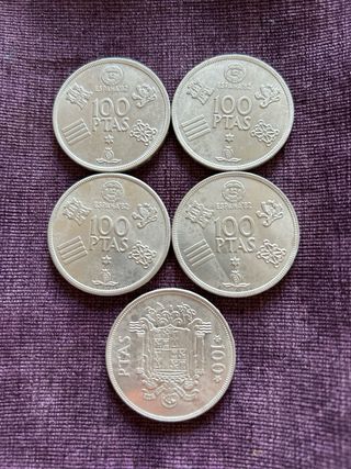 Monedas 100 Pesetas Juan Carlos I