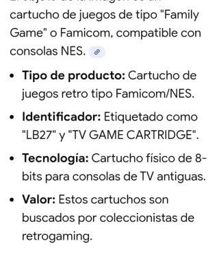 Cartucho Juegos Famicom/NES