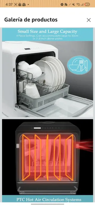 Lavavajillas Portátil Compacto