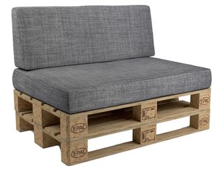 Sofá para Palets Gris y Marrón