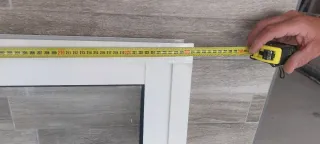 Ventanal aluminio blanco 4 hojas