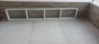 Ventanal aluminio blanco 4 hojas