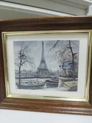 Cuadros Torre Eiffel y Arco Triunfo