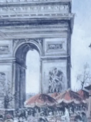 Cuadros Torre Eiffel y Arco Triunfo