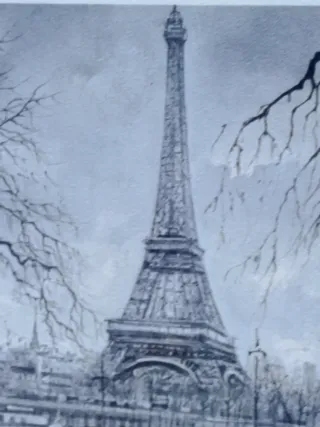 Cuadros Torre Eiffel y Arco Triunfo