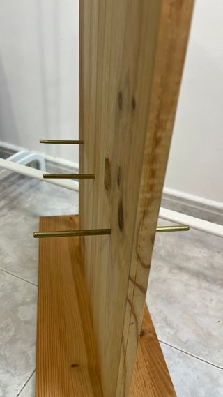Expositor de madera para calcetines