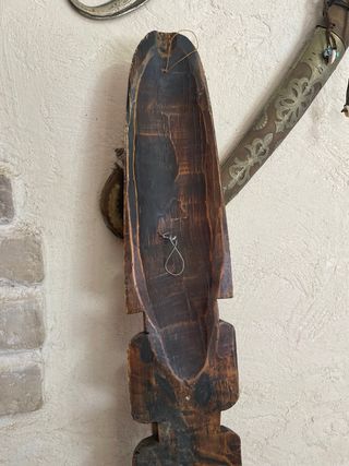 Máscara Tiki Antigua Madera Tallada