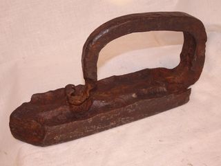 Plancha Sastre Antigua Hierro Macizo