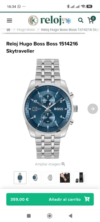 Reloj Hugo Boss skytraveller