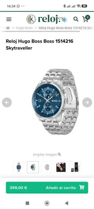 Reloj Hugo Boss skytraveller