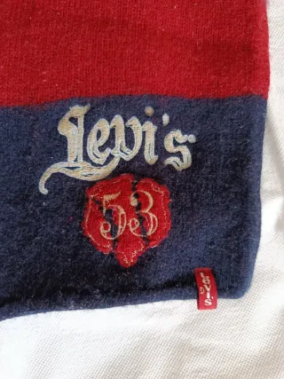 Bufanda Levi's niño rayas roja y azul