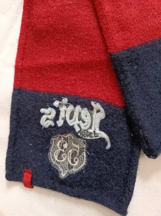 Bufanda Levi's niño rayas roja y azul