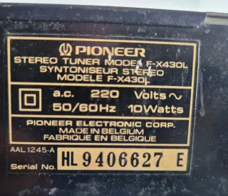 Sintonizador Pioneer F-X430L AM-FM Digital