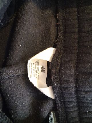 Pantalón chándal niño negro básico