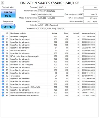 Disco duro SSD Kingston 240 gb 2,5