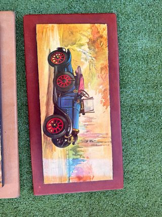 Set de 3 Cuadros Coches Antiguos