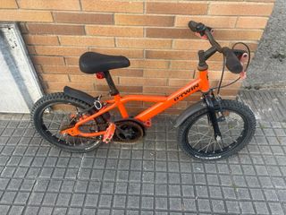 Bicicleta infantil naranja