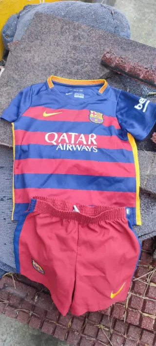Equipación Barça Nike Azul y Roja