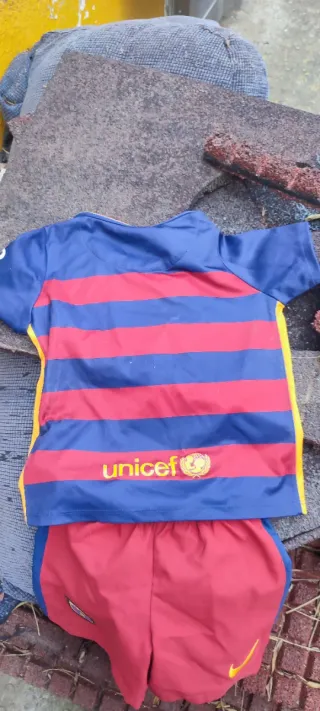 Equipación Barça Nike Azul y Roja