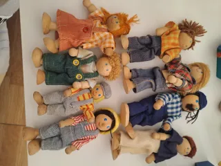 Casa de madera para muñecas +accesorios