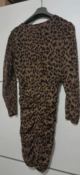 Vestido corto Zara estampado leopardo