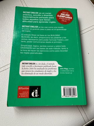 Libro para aprender Inglés Instant English