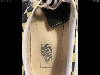 Scarpe Vans Checkerboard Nere e Gialle