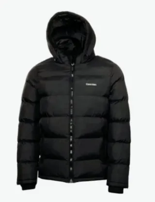 Anorak Calvin Klein Negro con Capucha nuevo