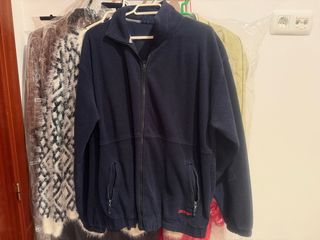 Polar azul con cremallera