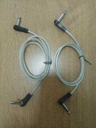 Pack 2 Cables Guitarra/Bajo 1M