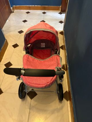 Carrito y Cuna Bebé Rosa