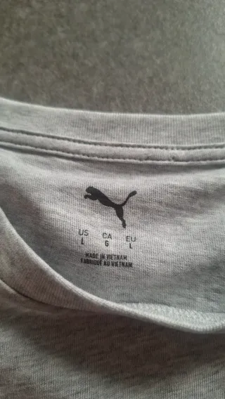 Camiseta Puma Mujer Talla L Gris