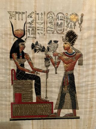 2 Cuadros con papiros