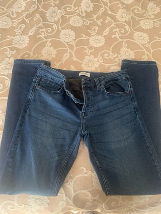 Vaqueros Slim Hombre Azules