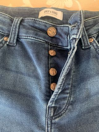 Vaqueros Slim Hombre Azules