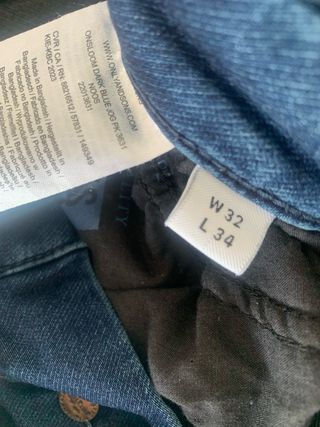 Vaqueros Slim Hombre Azules