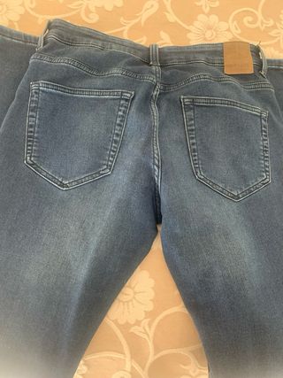 Vaqueros Slim Hombre Azules