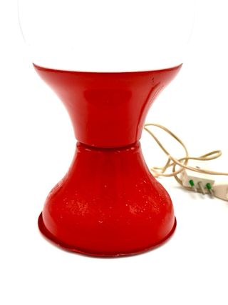 Lampada Space Age Vintage Metallo Rosso design
