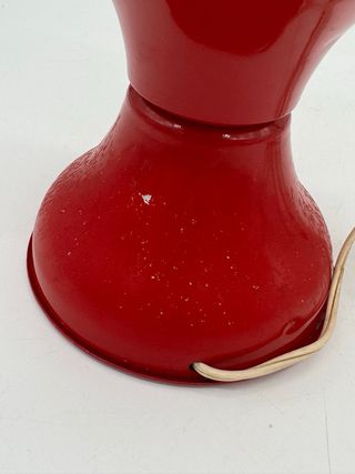 Lampada Space Age Vintage Metallo Rosso design
