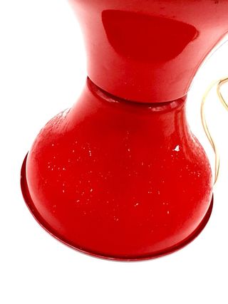 Lampada Space Age Vintage Metallo Rosso design