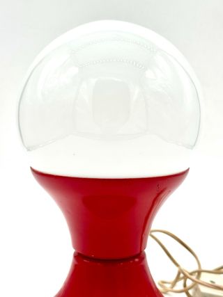 Lampada Space Age Vintage Metallo Rosso design
