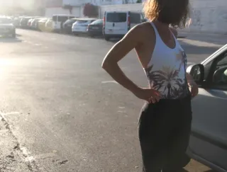 Bañador estampado palmeras