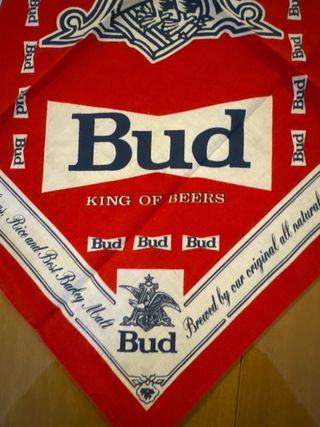 Bandana Budweiser vintage anni '90