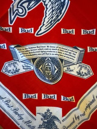 Bandana Budweiser vintage anni '90