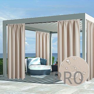 Cortinas Opacas Beige 2*140x225cm