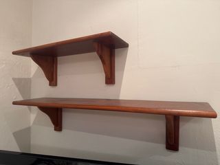 Estanterías de madera para pared